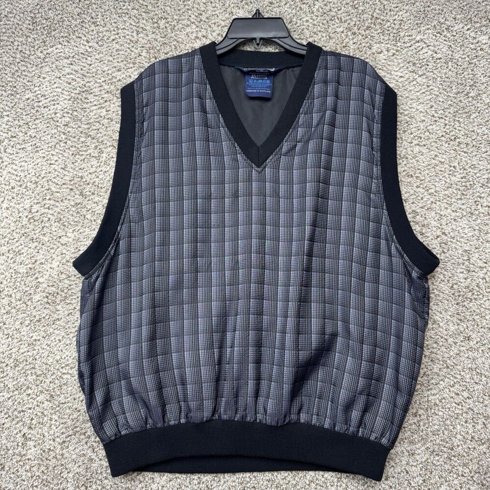 Sunderland of Scotland Golf Vest Mens Size Large Pullover Sleeveless Windbreaker